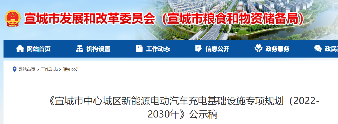 安(an)徽宣城(cheng)：到(dao)2030年(nian)建(jian)設(shè)公(gōng)共充電(dian)樁8645箇(ge)